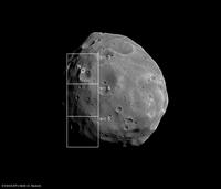 HRSC orbit 5889 nadir channel with SRC footprints. Resolution: 26 m/pixel